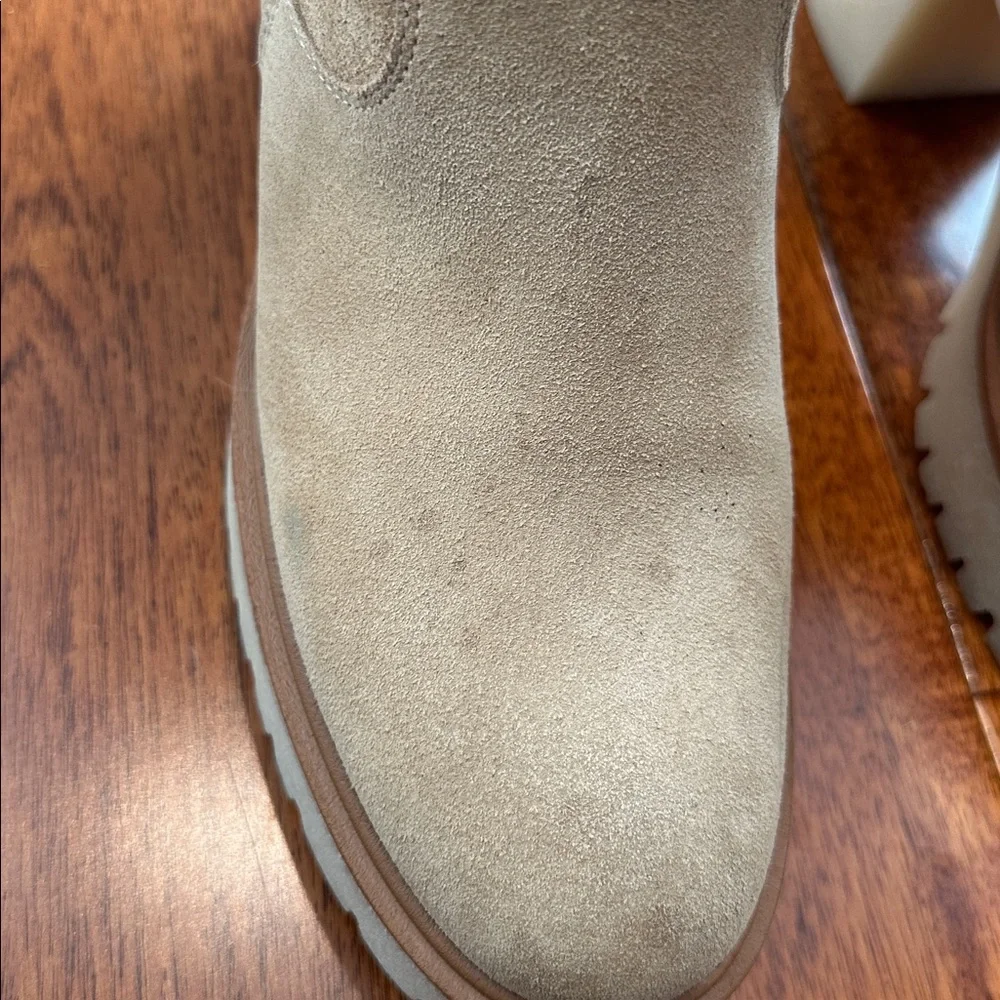 Free People Cream Over the Knee Boots Size 10.5